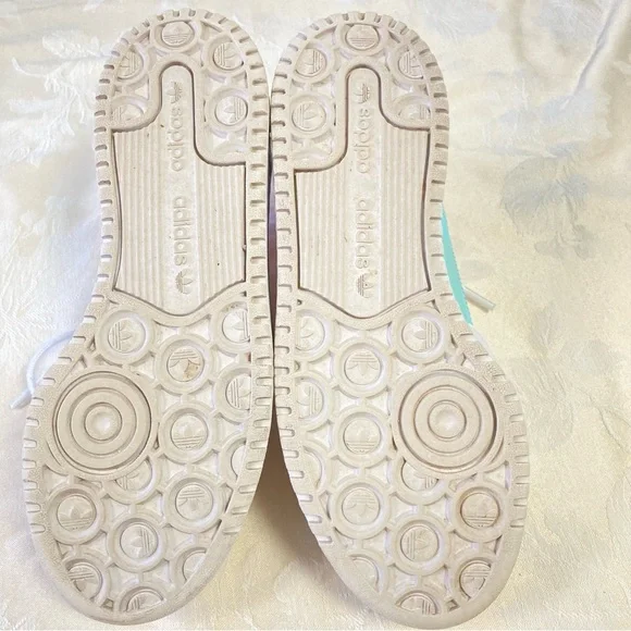 Adidas Womens Forum Bold 'White Clear Aqua Adidas / Sneakers / - Picture 9 of 9